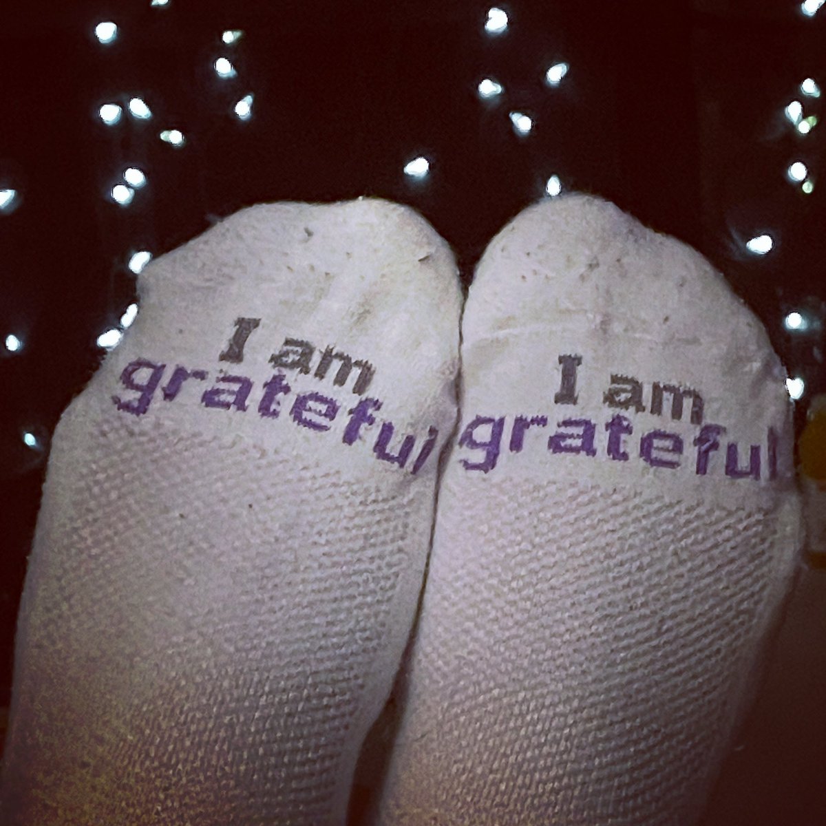 I pulled on some socks this evening. How true they are! ☺️ #notestoselfsocks #grateful