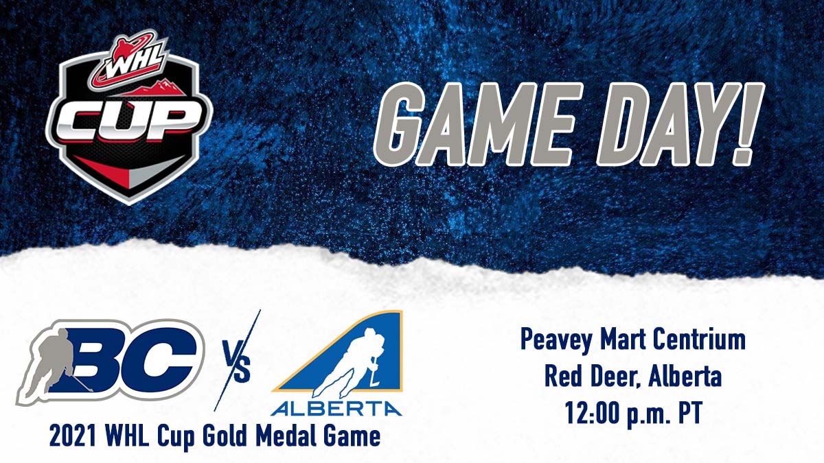 BCHockey_Source's tweet photo. Game Day! #TeamBC will play for the Gold Medal at the 2021 WHL Cup today at noon PT against @TeamABHockey! Follow along for live scoring updates! https://t.co/ylqutm5tXp