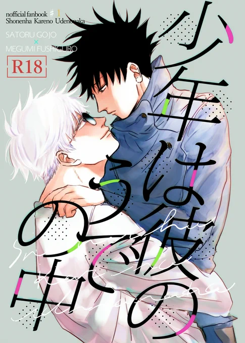 【五伏】11/7 妖言8  愛しの教え子 新刊サンプル①
❊R18部分は後日pixivにアップします💦
少年は彼のうでの中 A5/36P/300円/R-18(会場頒布価格)
成長したメが女の子に好意を抱かれるようになって五が嫉妬する話です…と言いつつイチャついてます
部数アンケートご協力頂けますと大変助かります…🙇‍♀️ 
