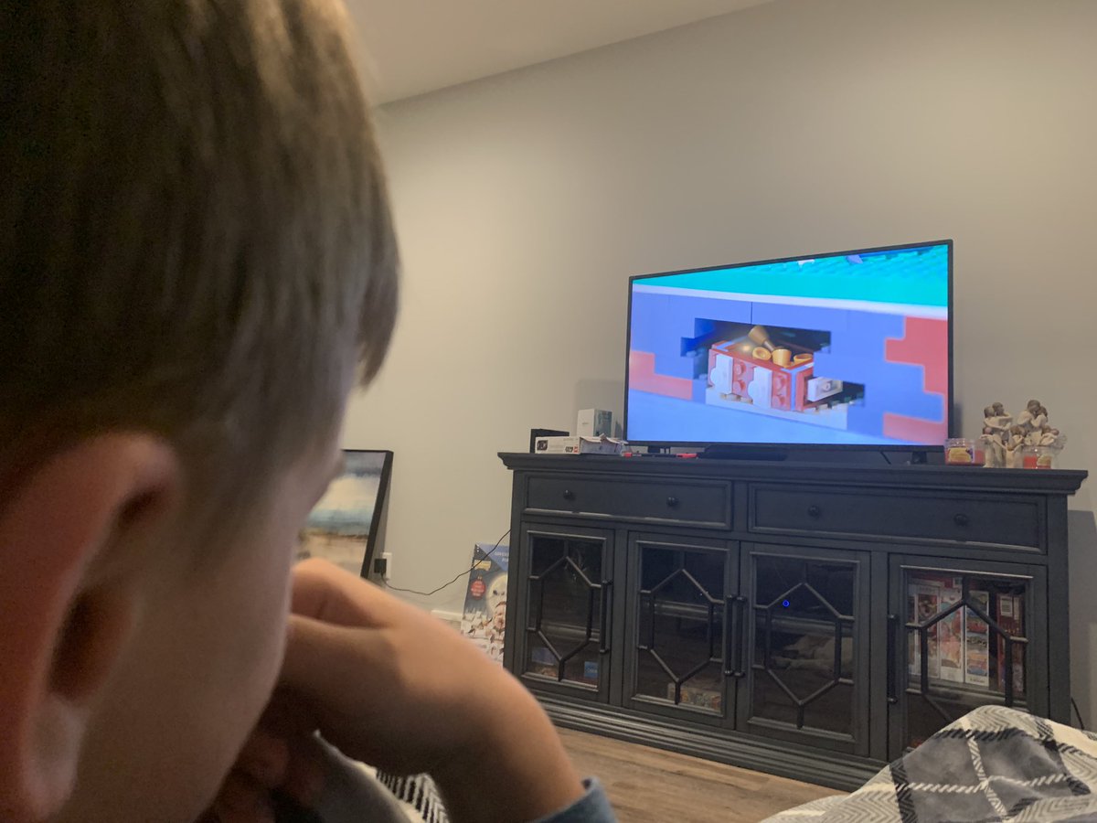 KristyRuaben's tweet photo. LEGO Masters marathon with the boy this afternoon. A little nervous to see what the basement looks like now 🤣 #mathman #FutureMasterBuilder #legomasters https://t.co/oVRbIjBmdE