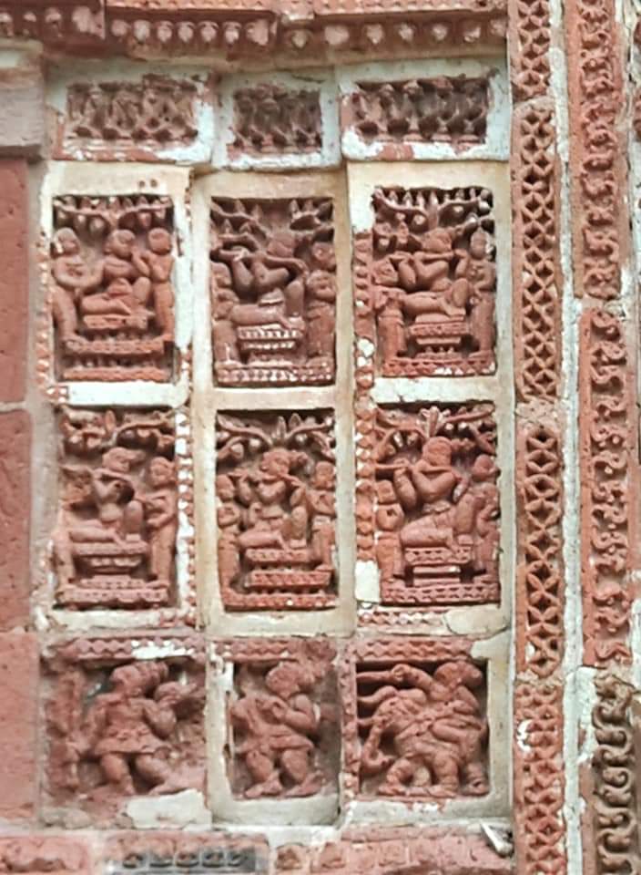 Bishnupur Handpainted Terracotta Wall Hanging 83