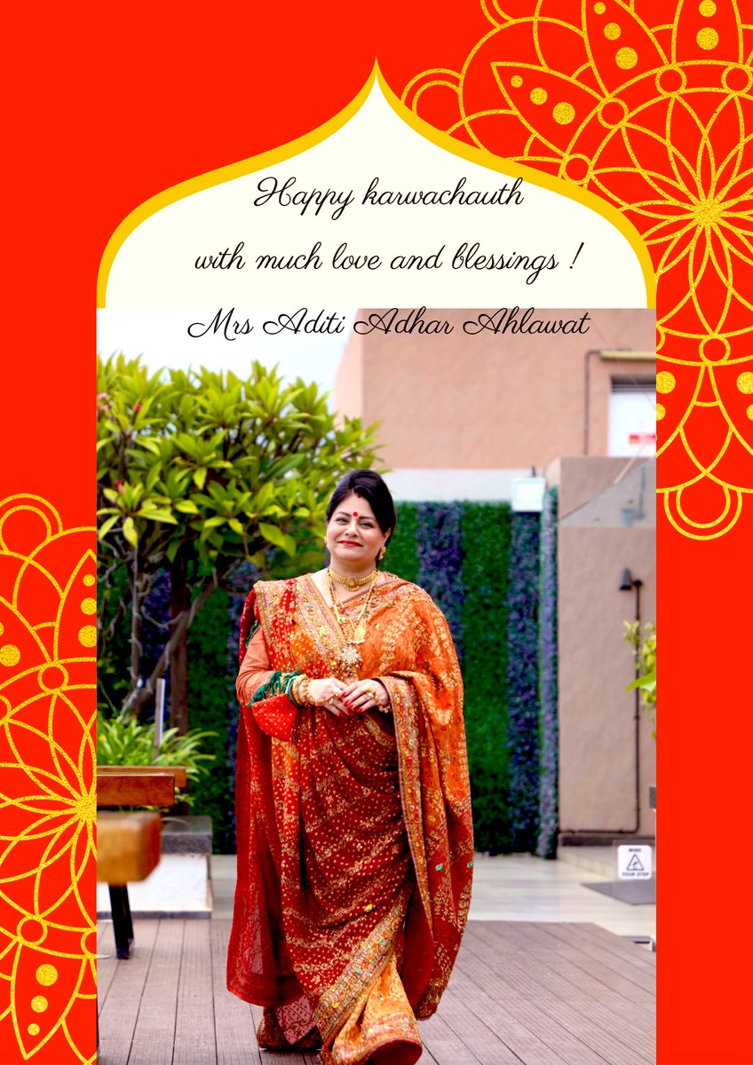 majoraditi's tweet photo. We Indian married women take a lot of pride in celebrating this day ~ KARWACHAUTH as a mark of safety | respect and longevity of our spouses…
While as professionals we may work as hard but we also balance our traditions equally with much grace &amp; elan’ !! 
Jai Hind ! 
Major Aditi https://t.co/4vyTC5rKt8