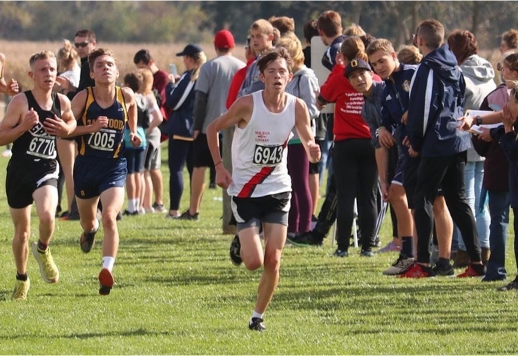 MUEVS_Super's tweet photo. Congratulations to Bulldog Cross-country runner Kyle Bostick on qualifying for regionals at today’s district meet at Cedarville. Congratulations! #BulldogPride #ComMUnity https://t.co/datC6zTvh7