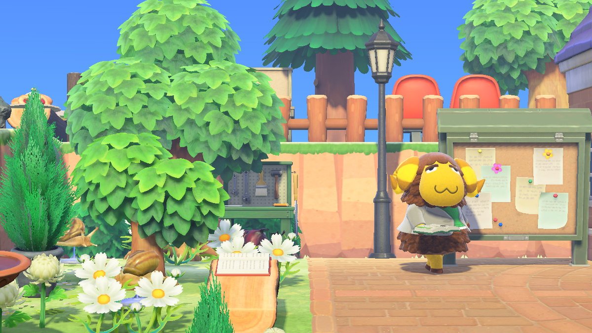 HighGardenACNH's tweet photo. HighGarden un lugar ideal para leer #AnimalCrossing #ACNH #NintendoSwitch #animalcrossingisland #hebra #carnerio https://t.co/7HjlwSKevQ