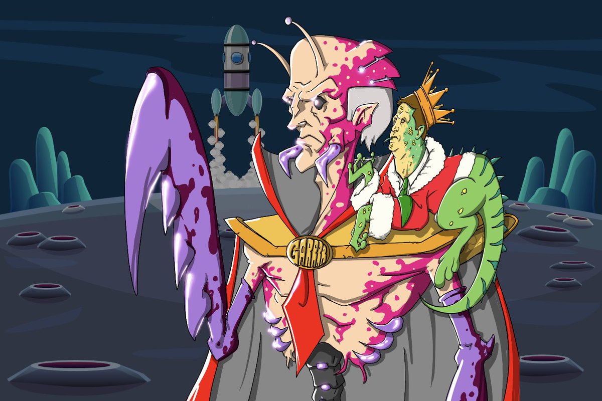 xAliensNFT's tweet photo. #xAliens #XRPCommunity 
A communication link is established...

🚨Red Alert from xAliens Command🚨

Citizens of Planet X, our community has suffered a surprise attack from the INSECS led by the Evil Emperor Garrrr and The Lizard King.

 (1/12) https://t.co/2CcmaveRYI
