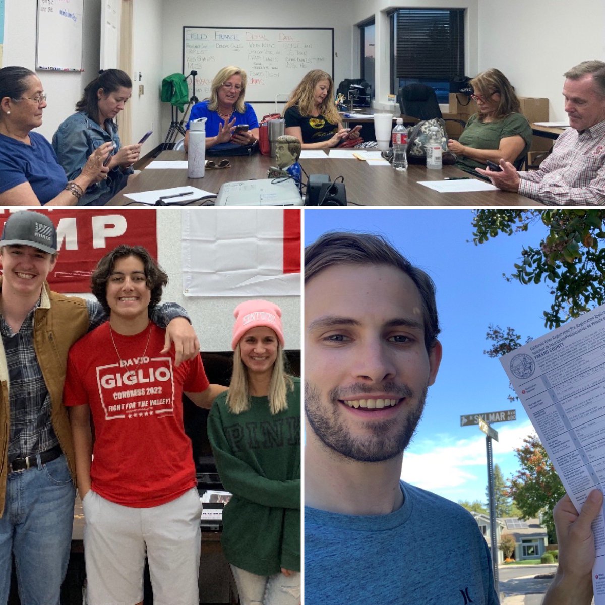 polisci_bryan's tweet photo. #CAVictory volunteers in the #CentralValley are hard at work registering voters and getting out the vote for the Ohio-15 Special Election.
Register to volunteer this #NationalWeekendofAction by signing up to volunteer on https://t.co/Dc3t3Ti9iC
#LeadRight #CA21 #CentralValley https://t.co/XxQfCgXpbl