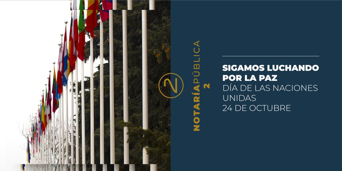 Notaria2mx's tweet photo. Recordemos la importancia de que todos los pueblos unamos fuerzas para crear un mundo mejor.

#NacionesUnidas #ONU https://t.co/zumO0ohfIa