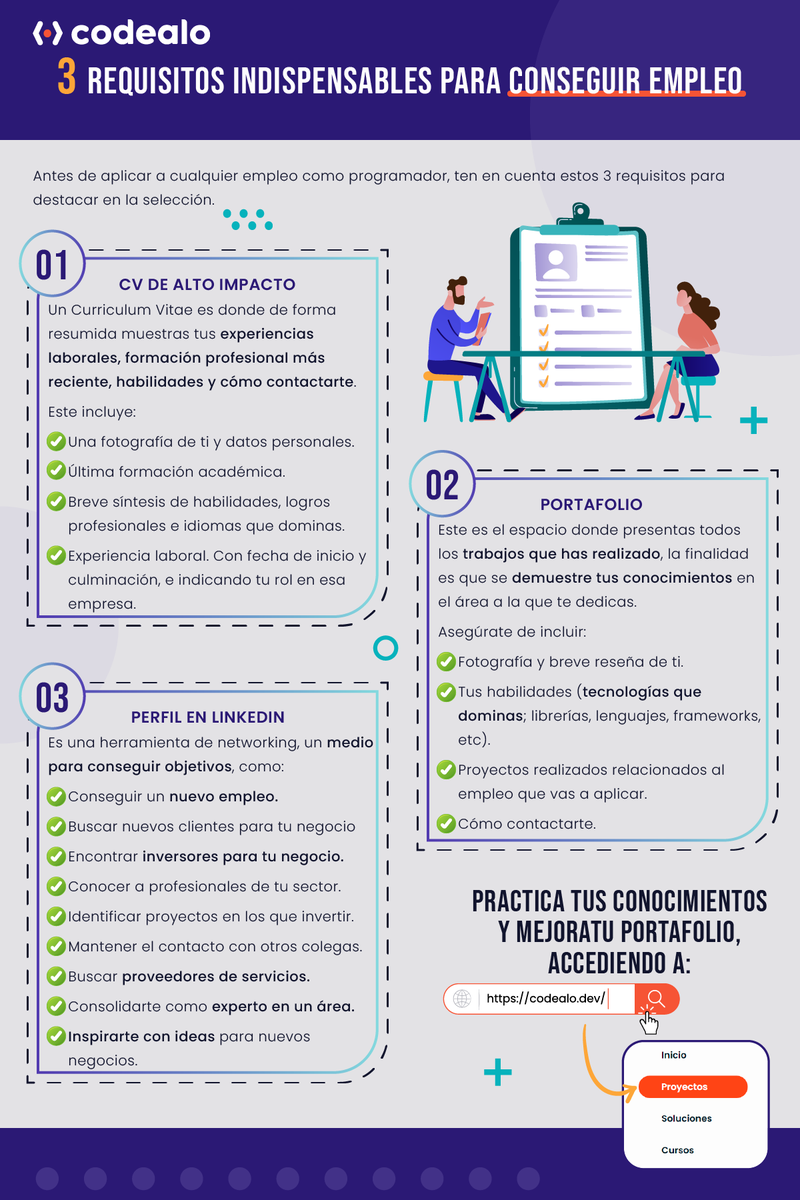 codealodev's tweet photo. ¡Hello Codevs! 🤘🏻🔥
Antes de buscar empleo, tienes que preparar tu CV y portafolio de la manera adecuada. Te damos 3 tips para que lo tengas en cuenta.
🚨Realiza proyectos gratis en➡️https://t.co/YOkxOalmer
#Codealo #Codevs #CreaComparteCrece #Programacion #ProgrammingLife https://t.co/VjM0xD7Iu7