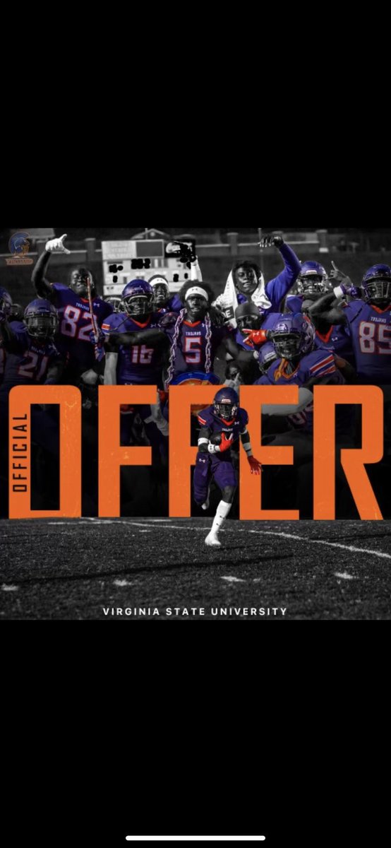 tavaris_ross's tweet photo. I’m Extremely blessed to receive an offer from Virginia State University @CoachMessay @CoachCammm @__CoachWatson https://t.co/jjzBsP0Dwd