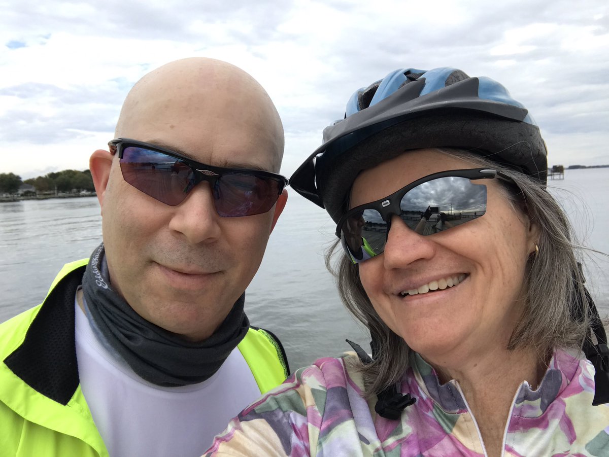 MsSDyer's tweet photo. Biking is something we both enjoy.  Seemed like a great way to start year 28 together! #biking https://t.co/St3NKI84AG