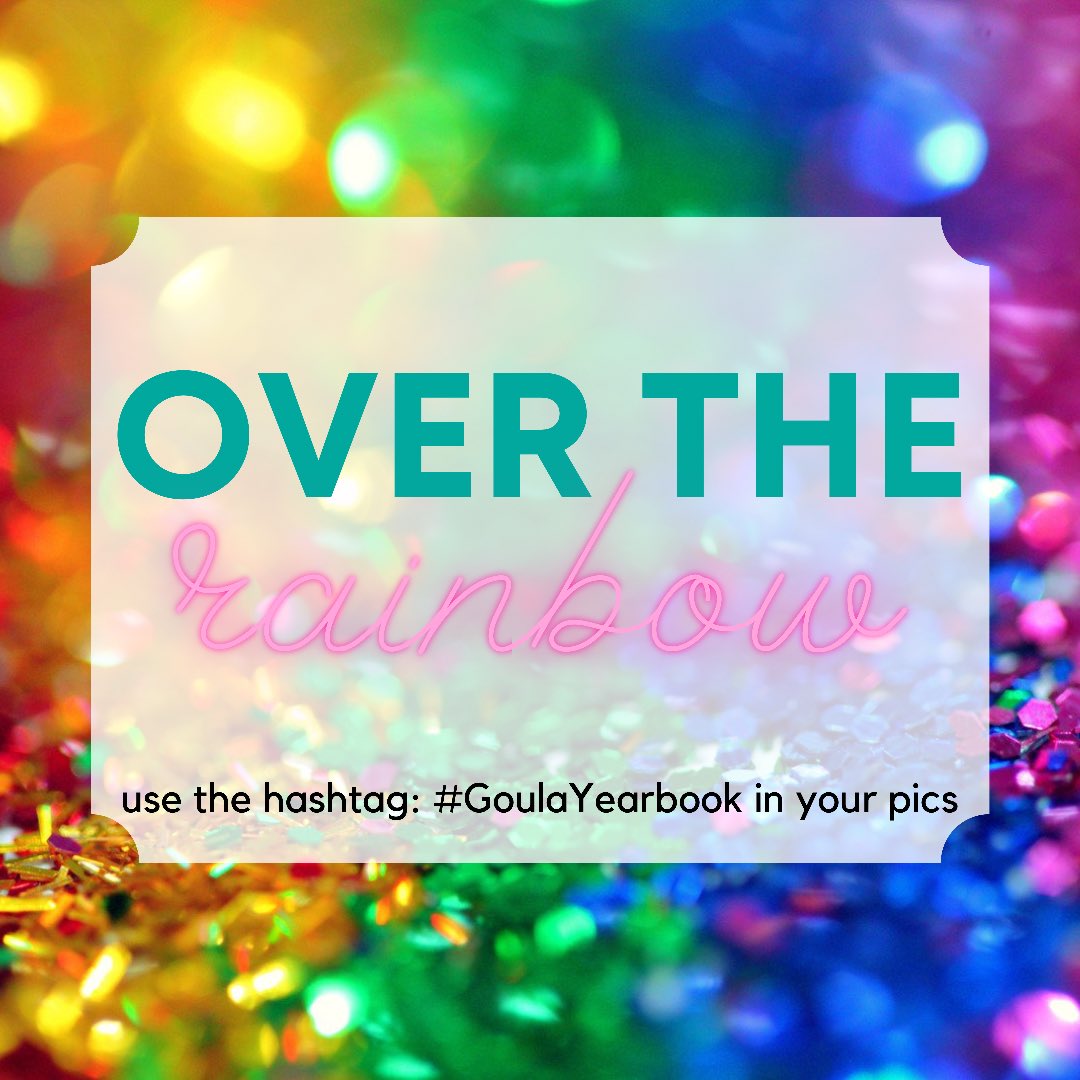 GoulaYearbook's tweet photo. Monday is #OverTheRainbow day for homecoming week. Dress in all the colors or as a rainbow squad. Tag us in your pics! https://t.co/UDV7czbQGb