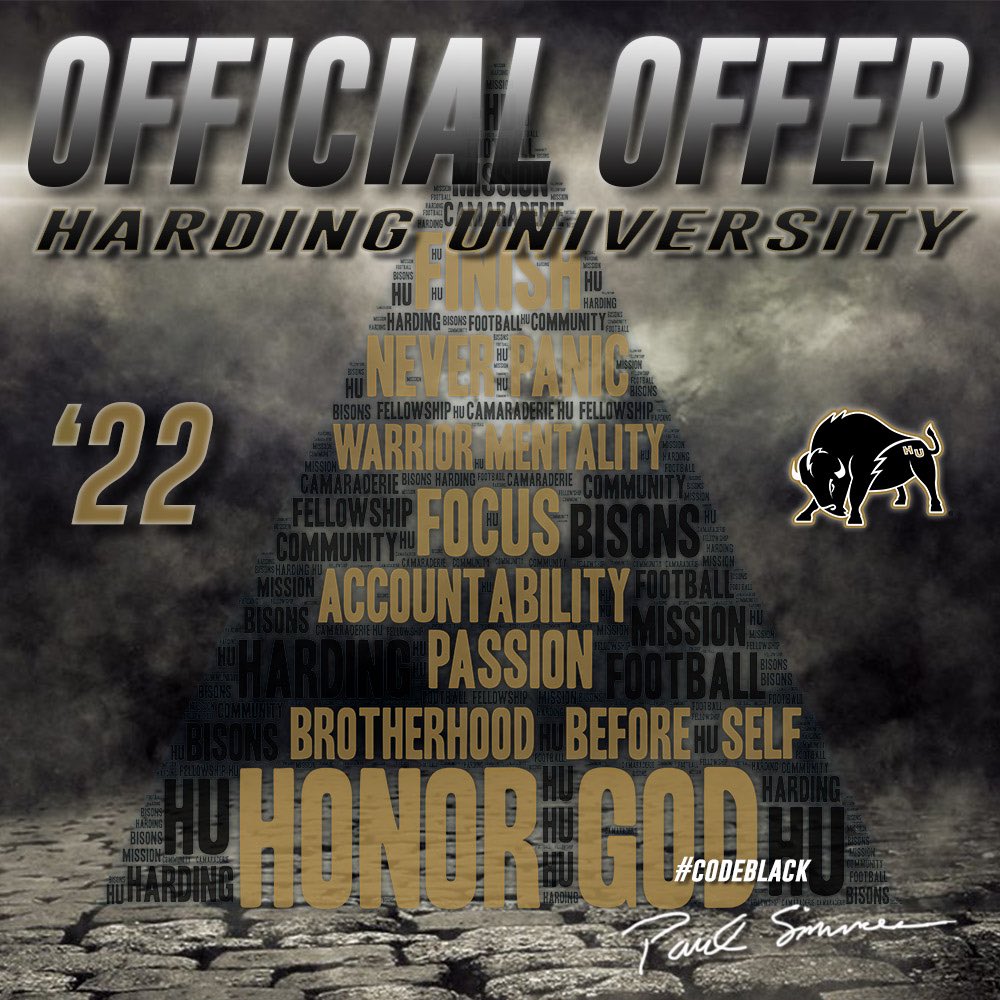 Malik_Young2212's tweet photo. Blessed to receive an offer from Harding University @iamcoachgene @GermantownRed @Harding_FB @PaulSimmonsHU @MattUnderwoodHU @Teamshabazz9 https://t.co/0sIimfQXf5