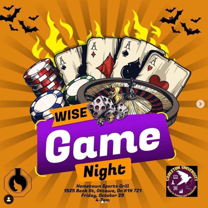 uOttawaWISE's tweet photo. 🎃Announcing HalloQueens Day One: Game Night! Join uOttawaWISE’s epic collaboration with Carleton WISE on Friday, the 29th at the Hometown Sports Grill. Spaces are limited so make sure to sign up – https://t.co/e1j0TdsyBO https://t.co/T2eTqEXjqL