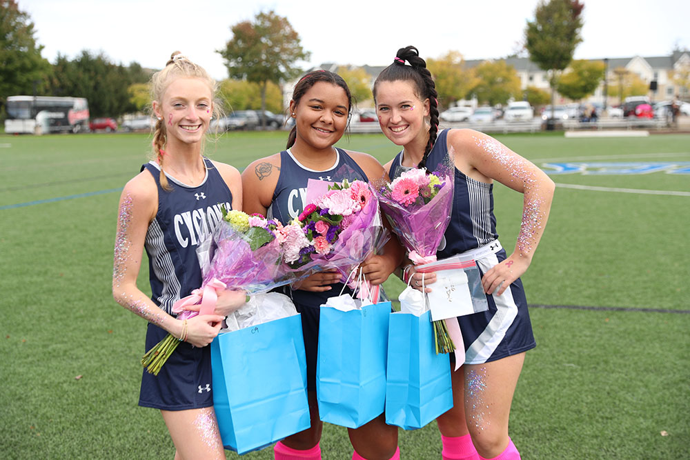 CentCyclones's tweet photo. We honored the @centcyclones_FH seniors prior to today's game. See some of the photos and check out the photo gallery from Jenna Glinko: https://t.co/d2fvWqWvWu https://t.co/QXwr6YupDz