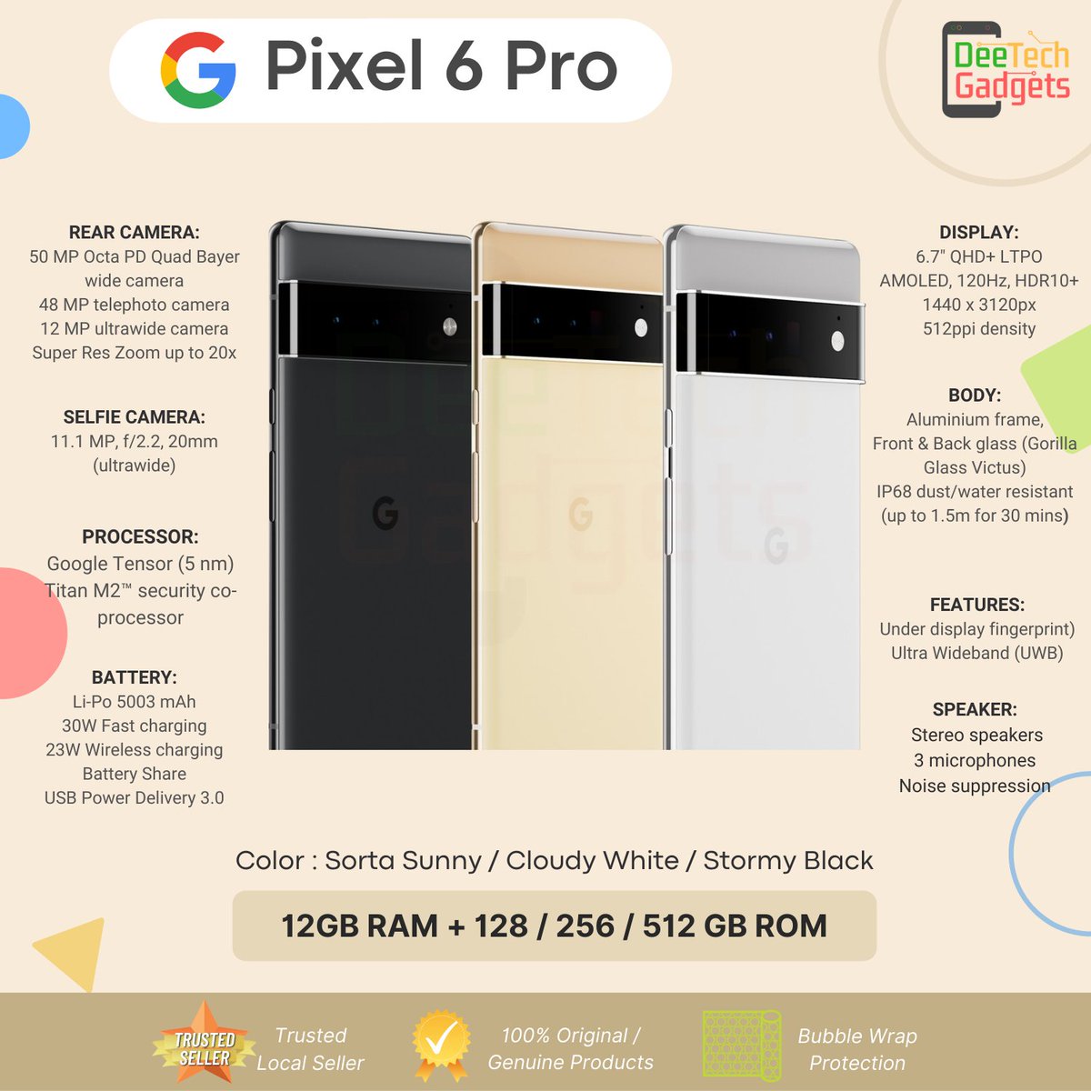 #TeamPixel #TeamPixelMalaysia ada yang nak Pre-order Pixel 6 / 6 Pro?
DM laju² ya 😉👌🏻