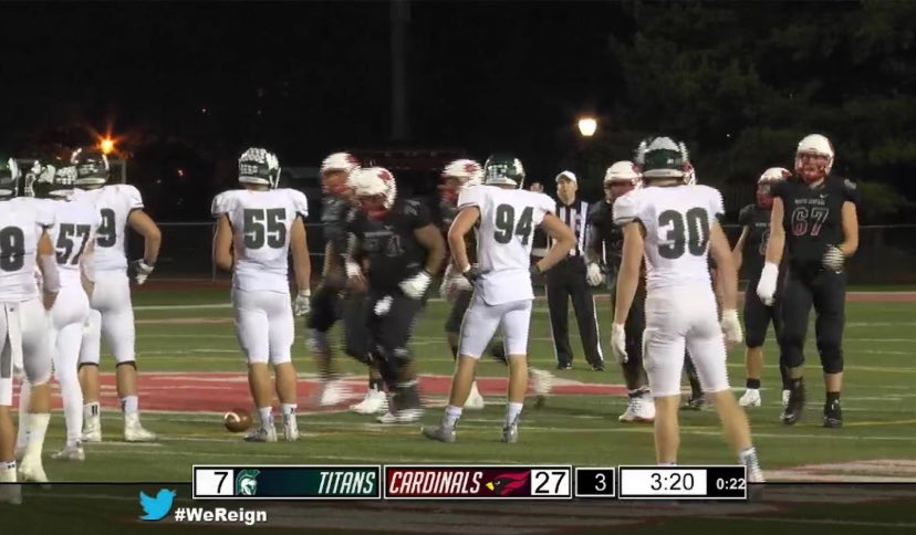 PNTigerFootball's tweet photo. Another Alum doing great things #94 freshmen @HlavacekJosh playing well vs defending national champion North Central. https://t.co/OAvGbIAjVD