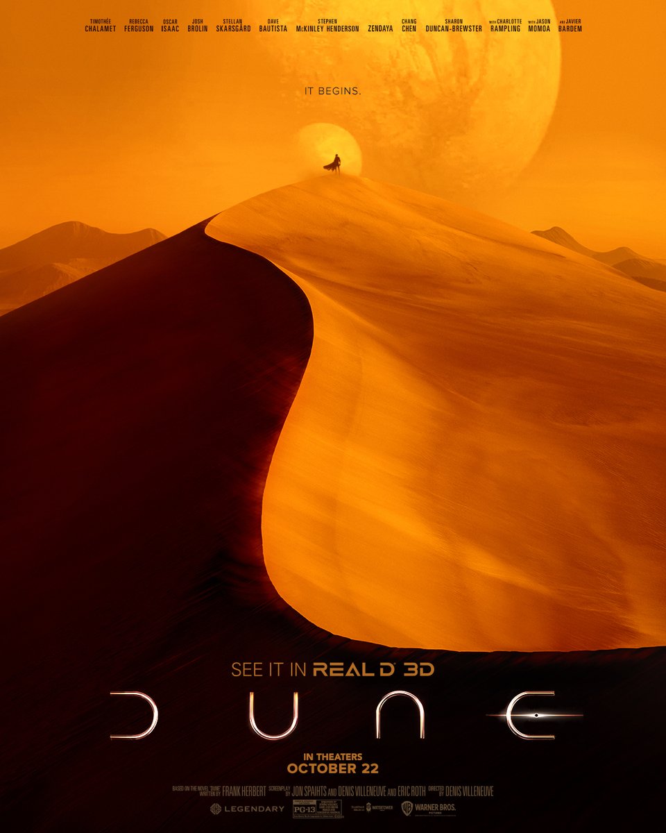 AMCTheatres's tweet photo. See #DuneMovie in another dimension, when you see it #inRealD3D. Now playing at #AMCTheatres, get tickets! https://t.co/BIBO3Gc5Mj https://t.co/cMqikYu6Gm