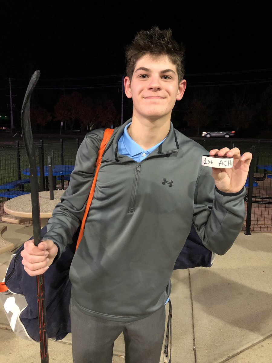 First college hockey goal.  Congratulations Brandon!  Keep it up son!