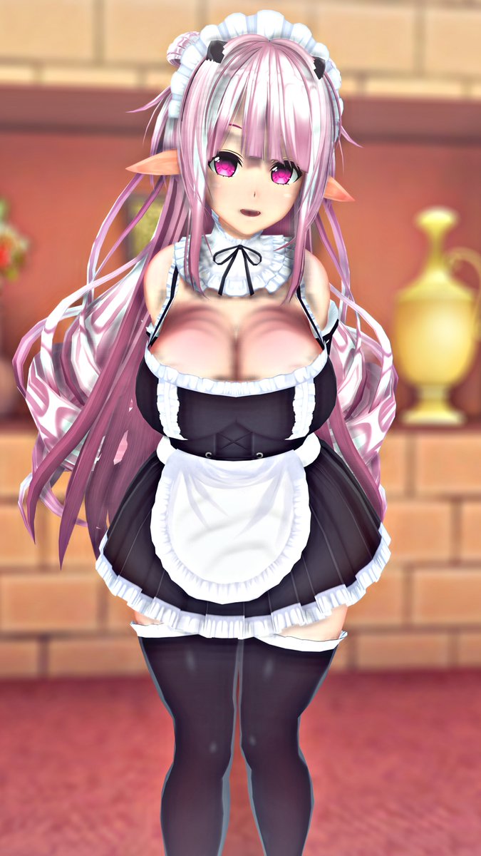 エルフのおっぱいメイド #COM3D2 