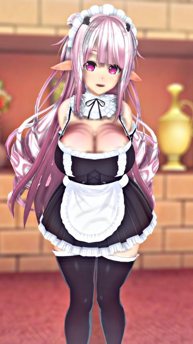 エルフのおっぱいメイド #COM3D2 