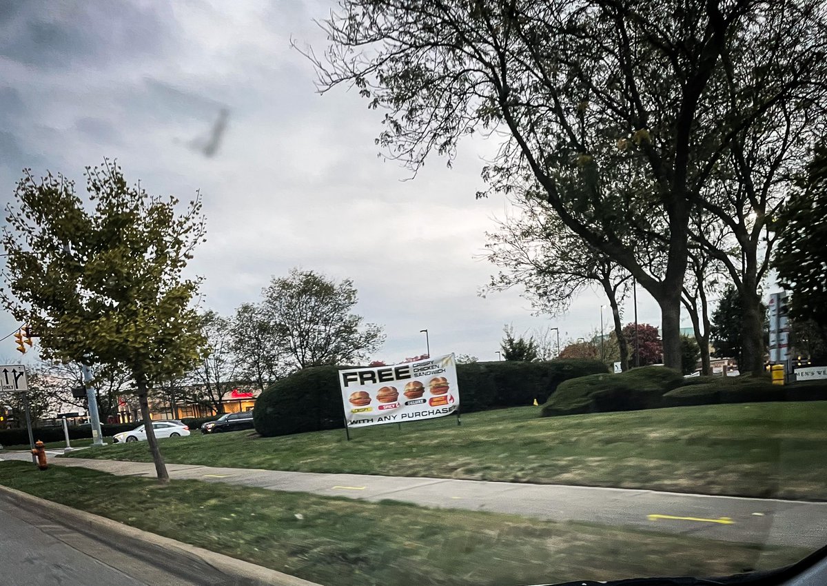 Jenny Brockman (@jennybrockman1) on Twitter photo Not every day you see this epic of a shenanigan. This is <a href="/McDonalds/">McDonald's</a> response to the new <a href="/ChickfilA/">Chick-fil-A, Inc.</a> that just opened 😉
<a href="/Wendys/">Wendy’s</a> - now just waiting for your epic response Not every day you see this epic of a shenanigan. This is <a href="/McDonalds/">McDonald's</a> response to the new <a href="/ChickfilA/">Chick-fil-A, Inc.</a> that just opened 😉
<a href="/Wendys/">Wendy’s</a> - now just waiting for your epic response