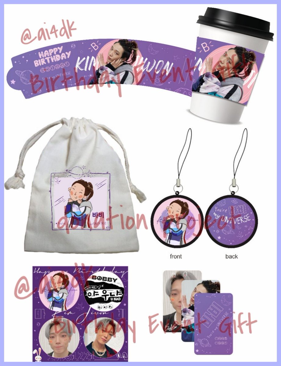 ai4dk's tweet photo. Coming Soon 11.01
#DonationProject
✔️ Bobby B'day Event Gift cm 100 pcs (💰20k)
✔️ Bobby B'day MD (💰 from 25-110k)
✔️ Donghyuk B'day Event Gift cm 100 pcs, selain yg di gambar akan ada tambahan papercup, keyring, sticker dr @.WindFlower4KDH
✔️ Donghyuk B'day MD (💰 from 25-110k) https://t.co/2shIALDgdE