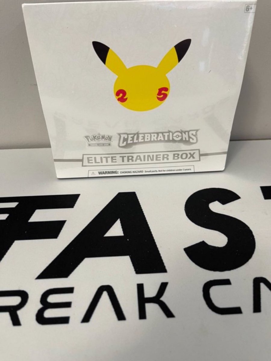 FastBreakCards's tweet photo. 🔥Fast Break Daily Freebie🔥

Cost: FREE - Free S&amp;H.

Pokémon Celebrations ETB

When does it end? October 25th - 1 PM (ish) Eastern

How do I enter? Follow, Like, Retweet this post.

Can I win more than once? Yes

Only reply to DM’s from this account https://t.co/J128UwqUph