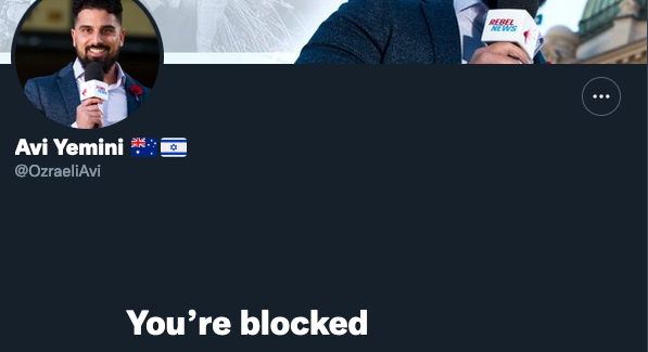 squig_'s tweet photo. Freedom warrior #ManbabyNazi snowflake Avi Yemini 😂 https://t.co/ydvYMIYyK1