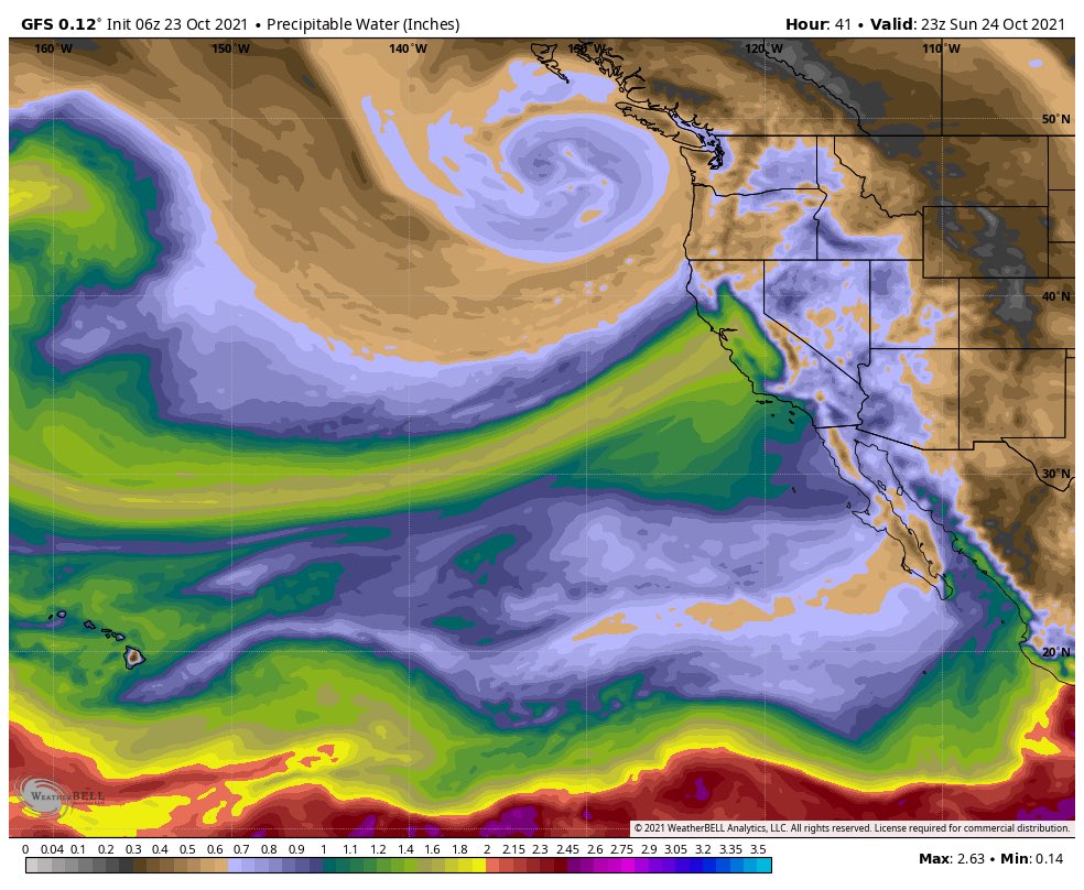 When the atmospheric river has it’s sights on you.. #ar #BombCyclone