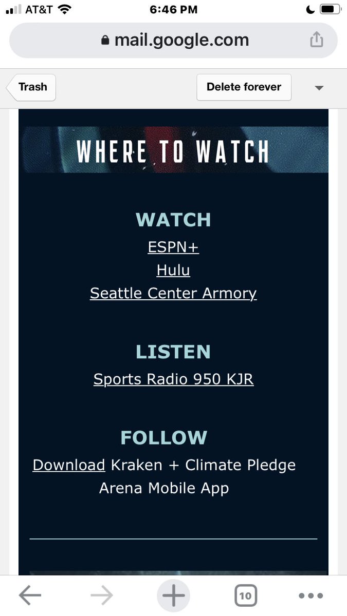 jasonkidd's tweet photo. @SeattleKraken Yet the home opener isn't on any local networks. 👎🏽 #cmonMan https://t.co/U1bHOHwQ9J