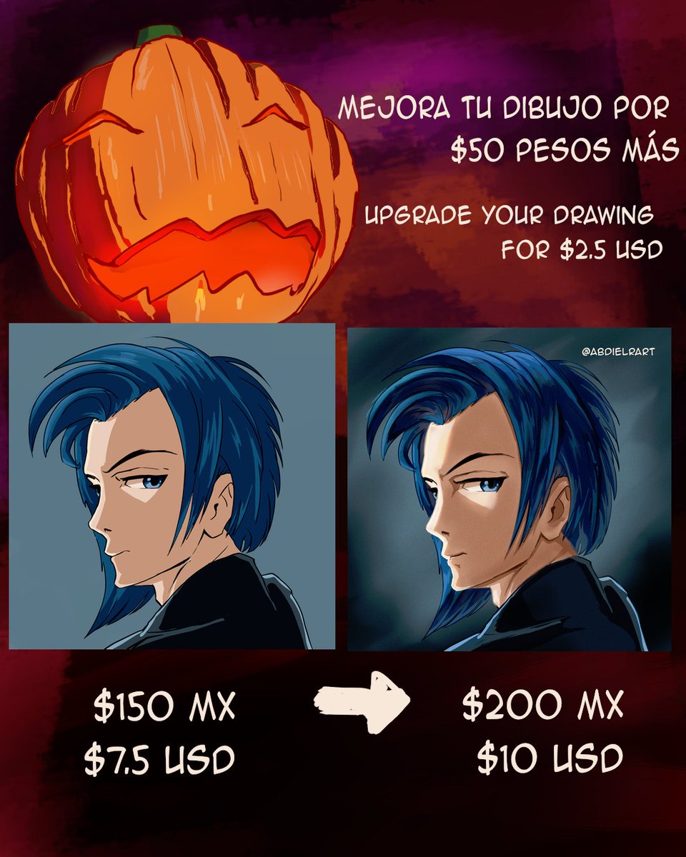 rosebudmx's tweet photo. Oferta especial! Retratos estilo anime a bajo precio, hasta el 6 de noviembre #comissionsopen #comisiones #Anime https://t.co/SXC0OGaAoP