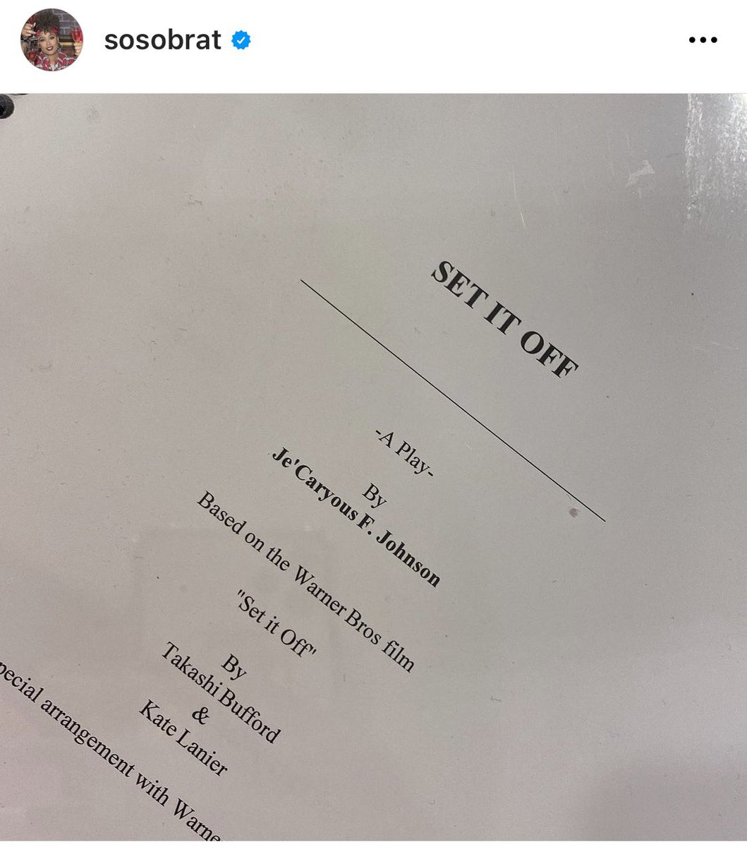 JeCaryous's tweet photo. Rehearsals for #SetItOffLive have been phenomenal. I’m so busy running around to make this production one to remember, but not too busy to pop in &amp; say thank you for supporting me all these years. This cast is tremendous! See you on the road 🎟 https://t.co/9kuAXoYGLQ https://t.co/lb9419IH8w