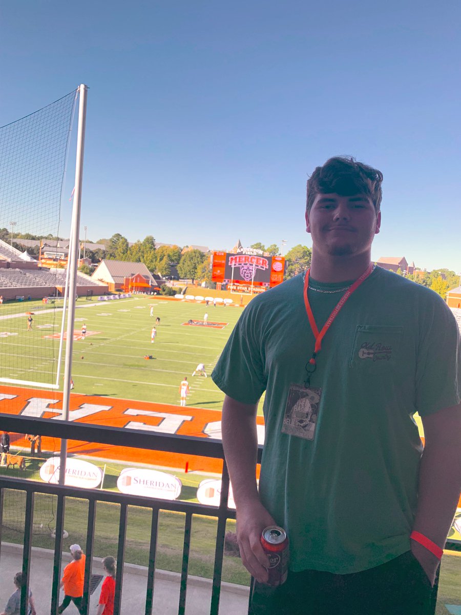 I had a great game day visit at Mercer University today. <a href="/MercerFootball/">Mercer Football</a> Thank you for the invite.<a href="/Drew_Cronic/">Coach Cronic @ Navy</a> <a href="/CoachSEllis/">SUMNER ELLIS</a> <a href="/coachLong95/">Jimmy Long</a>