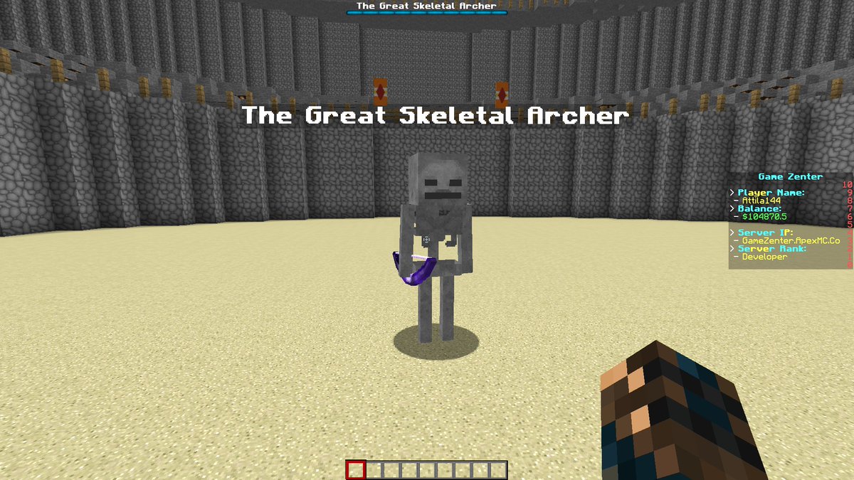 GameZenterCentr's tweet photo. We've got a new boss Called The Great Skeletal Archer! Summoning Reapers and Archers, this boss is one of a kind! 

Fight it @ https://t.co/zCBiBR7yyN V1.16.5 - Latest

#Minecraft #MinecraftGaming #MinecraftJava #MinecraftServer #Gaming #MinecraftMob #MinecraftBoss https://t.co/tirv1Tqtye