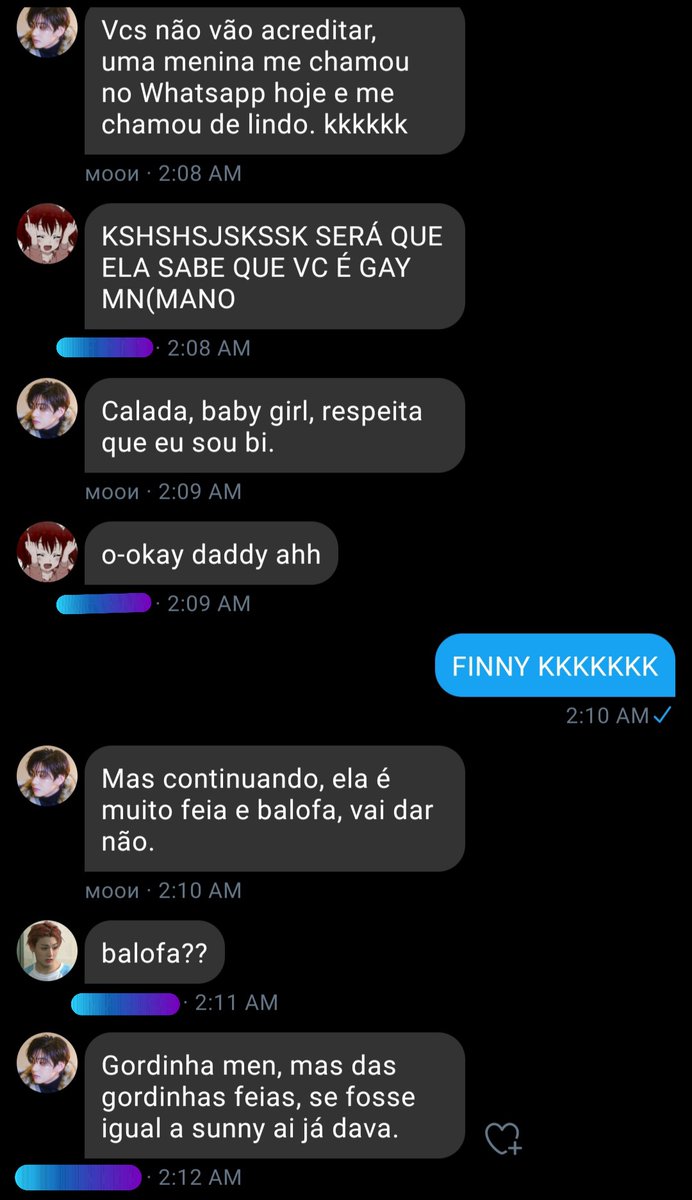 exposed246's tweet photo. Tinha medo dele começar a me chantagear tbm, o squad com nossos amigos continuou(sem a Luna), sobre o print, ele ter falado isso me deixou bem mal https://t.co/p20WQVkGqv
