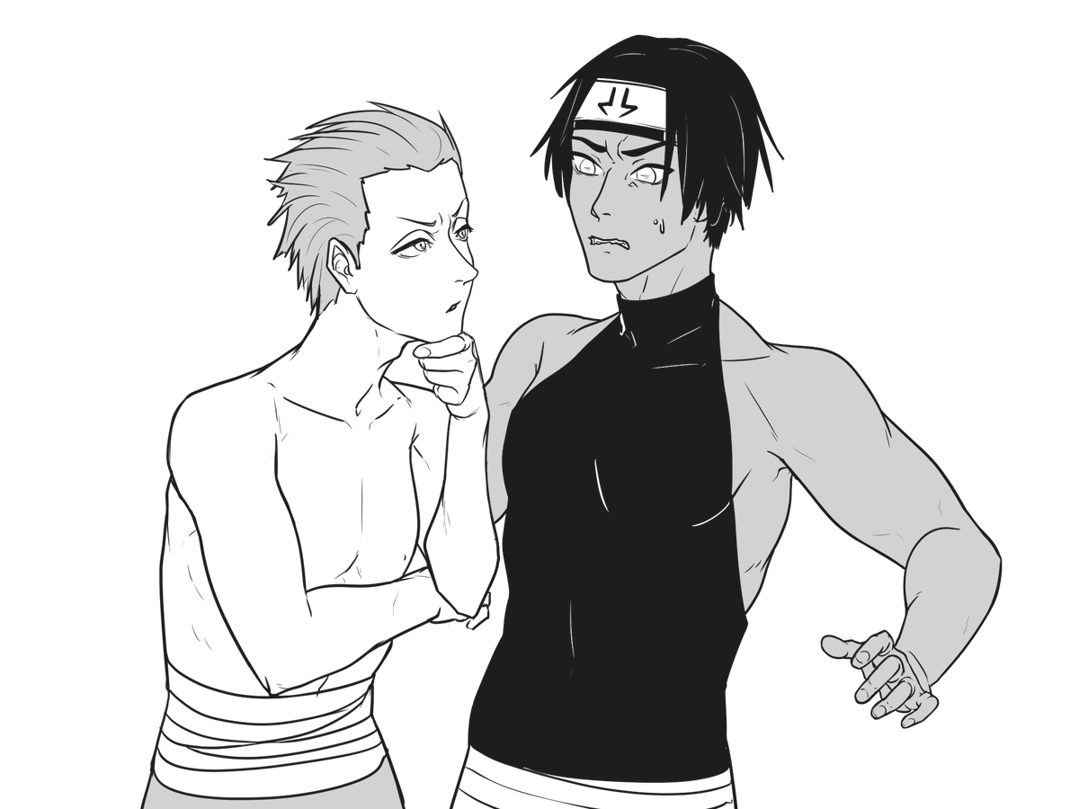 HidanBrainrot's tweet photo. Thinking about an AU with Young!Kakuzu, a well respected shinobi and the pride of his village, and Hidan, feral man who lives in the woods and considers clothing as optional. Somehow, Kakuzu ends up living with Hidan to keep him under control. It's Fun. Not for Kakuzu though. :) https://t.co/QdyqK99u86