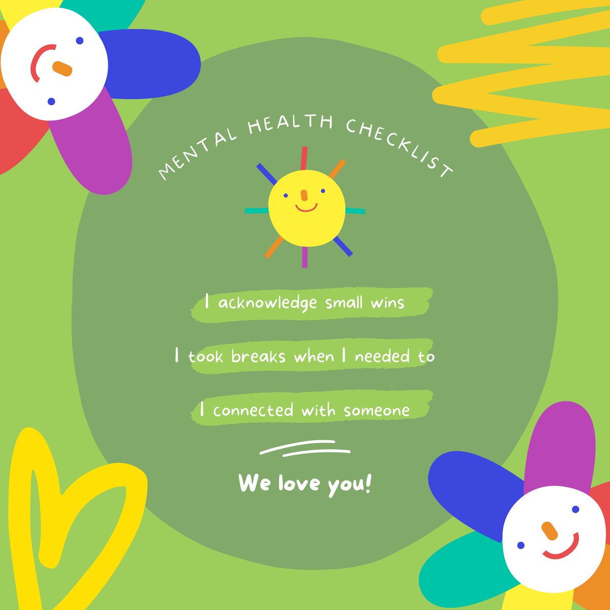 TeamOG2021's tweet photo. Self-help is essential for mental well-being. Take a break and look over our mental wellness checklist.

Ig: @ht_express2021
Fb: HT Express
tiktok: @ht_express

💚

#HTRules
#HTExpress https://t.co/HTY2d9uew5