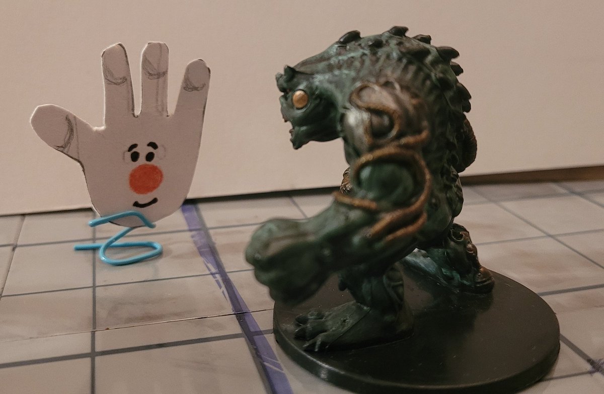 TimJGordon's tweet image. Bigby's Hand in our D&amp;amp;D campaign @Wizards_DnD #dungeonsanddragons #DnD #bards