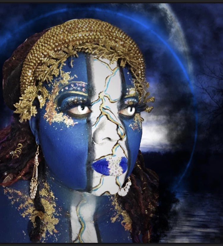 Wifey turned into a goddess!!#makeup Happy #holloween 🔥🔥🔥! ! Queen of <a href="/_WatchMeSparkle/">WatchMeSparkle</a> 🎃😍 ✨Kendra✨