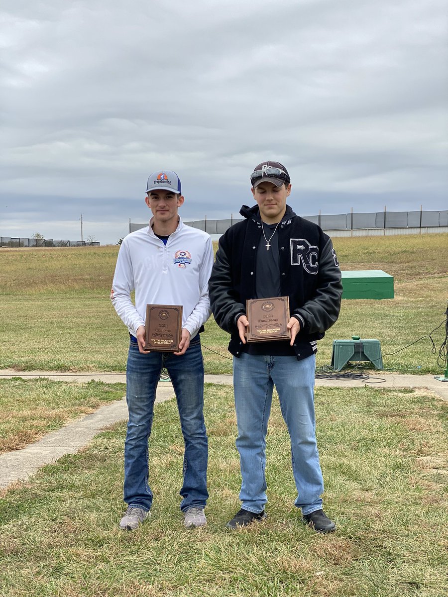 TrapCreek's tweet photo. Rock Creek Trap Team Takes 1st Place at Tuttle Creek Trap Park fall invitational. Congratulations to Hayden Thomason for taking 2nd place individual! Hunter Prockish also placed 3rd individual.@RockCreekHS @RockCreekSupt https://t.co/oAYosR6NtR