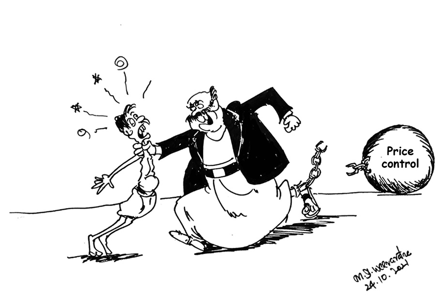 cartoonlka's tweet photo. Ceylon Today cartoon by MD Weeraratne

#lka #SriLanka #PriceHike #ControlPriceLK https://t.co/CY0RsF11uF