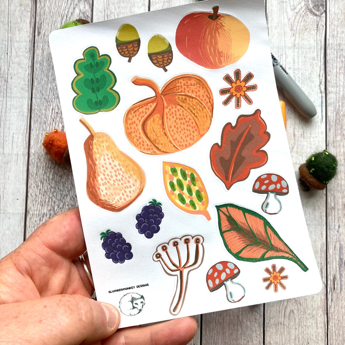 buck_lj's tweet photo. Autumn Stickers, Mini Sticker Sheet, A6 Paper Stickers, Fall Stickers, Planner, Journalling, Paper Crafts, Scrapbooking, Unique Stickers. https://t.co/UxgsBBHxei #Etsy #Slumbermonkey #FallStickers https://t.co/dggXJWh65X