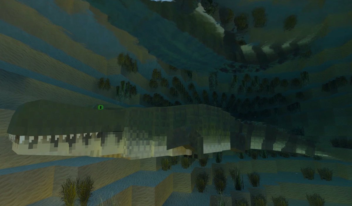 otodus1's tweet photo. Cenozoic animals in #Minecraft (with RTX on) https://t.co/tKGH5vZPSU