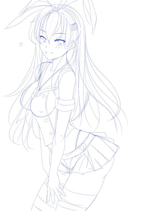 お外でiPad (*'ω'*)
ラフがすごく描きやすいです 