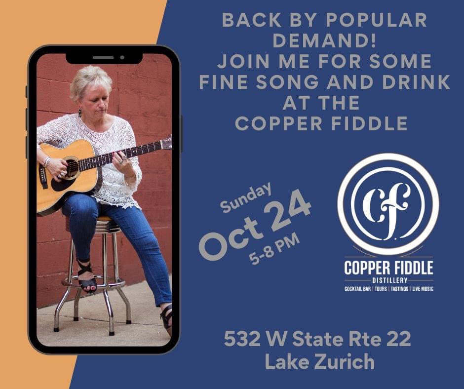 CathyGrochowski's tweet photo. Alrighty then, Copper Fiddle is happening in less than 24 hours. Join me for some libations and song! 5-8pm https://t.co/BD0ieCY3V3