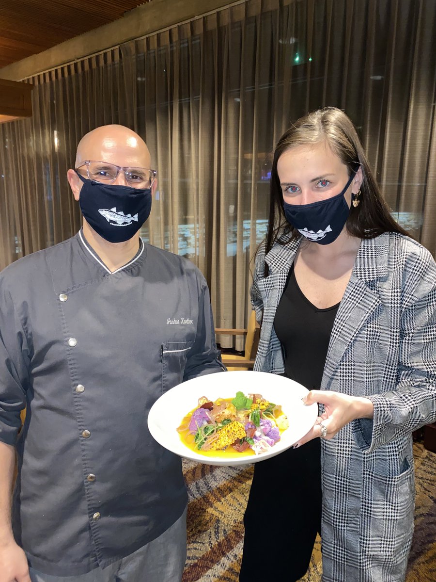 wildAKpollock's tweet photo. Chef Joshua Karther at @HyattLodge served up some awesome #WildAlaskaPollock dishes for #DineOutToHelpOut. Follow along on our Facebook, IG, and Twitter to take a look at all the #ClimateFriendlyPollock recipes in the Chicago metro area๐๐ https://t.co/hV9LisAuEg