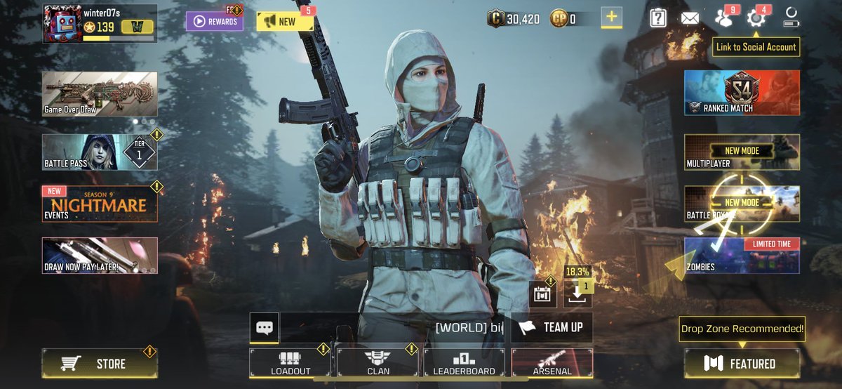 okkkk i know this is my pokemon accnt buuuut my phone finally let me update cod on my phone, god bless 🥳

ya girl’s mvp on my first game after months of not playing 😏

#CoDMobile