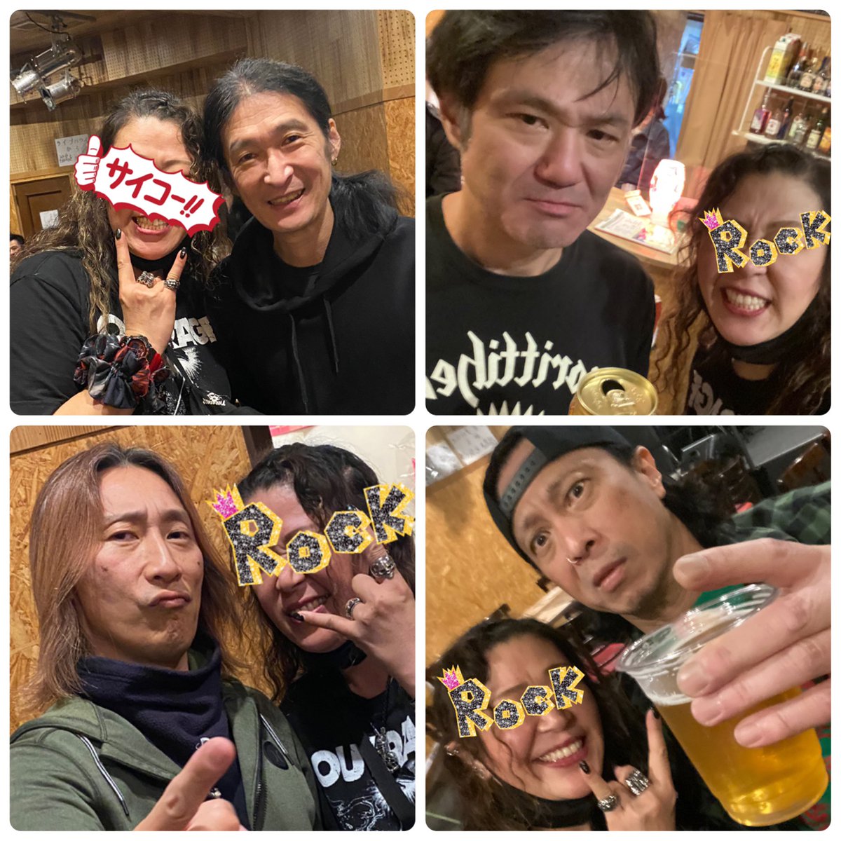935Sin's tweet image. 私にとって雲の上の存在のレジェンド達と飲み交わす日が来るなんて。ずっと好きで良かった。
雲の上の存在が、会えるアイドルと化した夢のような時間を過ごしてしまったので、もう死むかもしれないけど、渋谷のライブがあるから、まだ生きる!
91年復刻版ロンTフラゲ!
ライブ最高でした。
#OUTRAGE