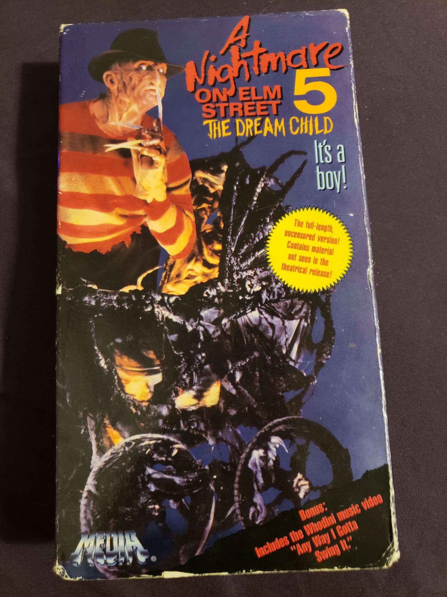 A Nightmare on Elm Street 5 The Dream Child VHS 1989 Movie