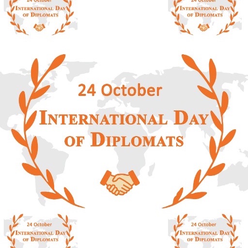Día Internacional de los Diplomáticos
 @IntDiplomatsDay

 Les desea a todos y cada uno de los #diplomáticos de nuestro planeta, sin importar a qué país / organización representen, un muy feliz 5i #International DayOfDiplomats hoy.  #ServingPeopleGlobally

@ONU_es